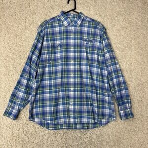 Vineyard Vines Harbor Button Down Shirt Mens XL Blue Long Sleeve Vented Outdoor